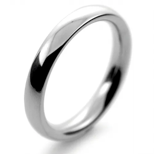 3mm Platinum Wedding Ring - Womens Platinum Band